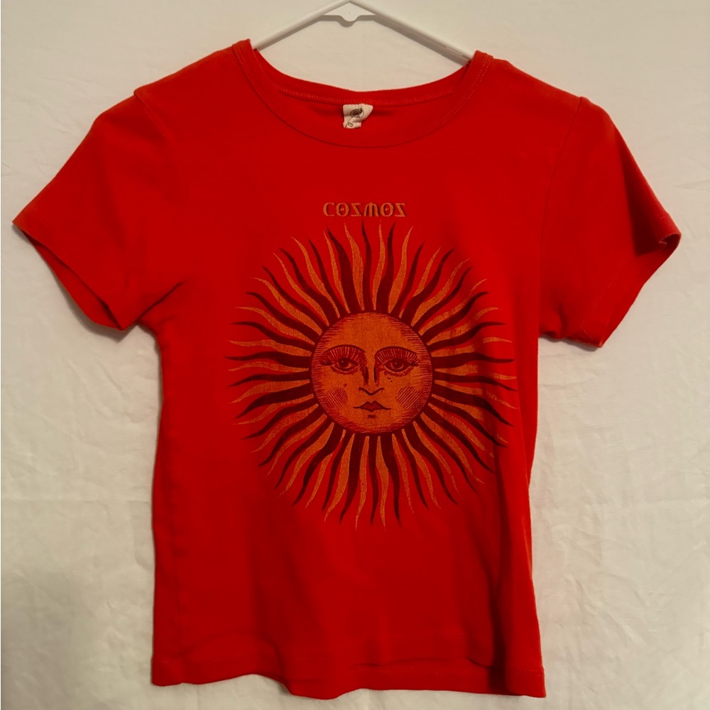 COPY - Urban Outfitters Red Sun Graphic Baby Tee